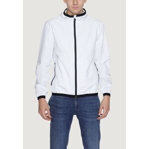 Suns ZipUp Hooded Jacket Casual Style Men White Blazer